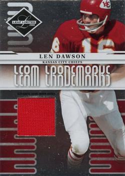 2008 Leaf Limited - Team Trademarks Materials #T-30 Len Dawson Front
