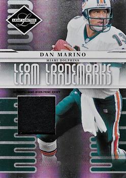 2008 Leaf Limited - Team Trademarks Materials Prime #T-2 Dan Marino Front