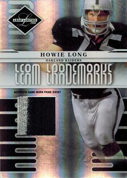 2008 Leaf Limited - Team Trademarks Materials Prime #T-10 Howie Long Front