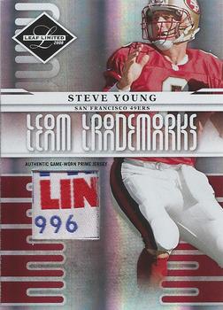 2008 Leaf Limited - Team Trademarks Materials Prime #T-14 Steve Young Front