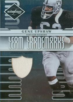2008 Leaf Limited - Team Trademarks Materials Team Logo #T-4 Gene Upshaw Front