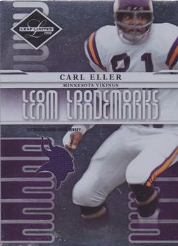 2008 Leaf Limited - Team Trademarks Materials Team Logo #T-18 Carl Eller Front