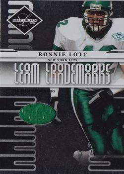 2008 Leaf Limited - Team Trademarks Materials Team Logo #T-35 Ronnie Lott Front