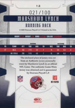 2008 Leaf Limited - Threads #12 Marshawn Lynch Back