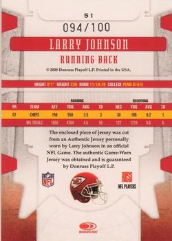 2008 Leaf Limited - Threads #51 Larry Johnson Back