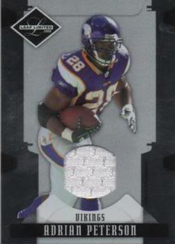 2008 Leaf Limited - Threads #57 Adrian Peterson Front