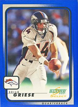 2001 Score Select #60 Brian Griese Front