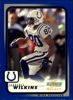2001 Score Select #89 Terrence Wilkins Front