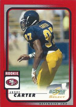 2001 Score Select #320 Andre Carter Front