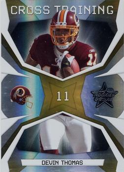 2008 Leaf Rookies & Stars - Cross Training Gold #CT-7 Devin Thomas Front
