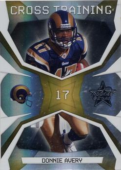 2008 Leaf Rookies & Stars - Cross Training Gold #CT-9 Donnie Avery Front