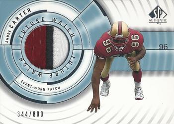 2001 SP Authentic #100 Andre Carter Front