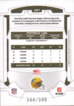 2008 Leaf Rookies & Stars - Gold Retail #197 Patrick Lee Back