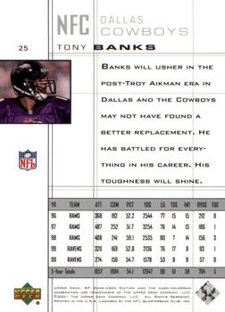 2001 SP Game Used Edition #25 Tony Banks Back