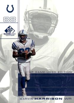 2001 SP Game Used Edition #40 Marvin Harrison Front