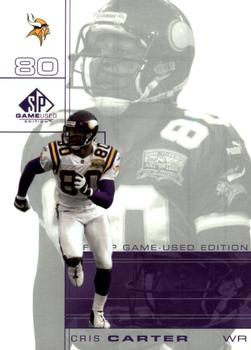 2001 SP Game Used Edition #50 Cris Carter Front