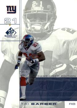 2001 SP Game Used Edition #59 Tiki Barber Front