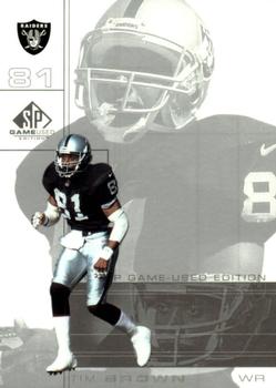 2001 SP Game Used Edition #64 Tim Brown Front