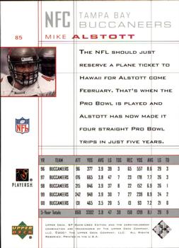 2001 SP Game Used Edition #85 Mike Alstott Back