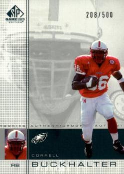 2001 SP Game Used Edition #129 Correll Buckhalter Front