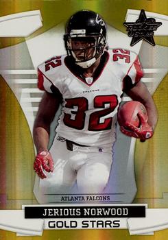 2008 Leaf Rookies & Stars - Gold Stars Holofoil #GS-10 Jerious Norwood Front