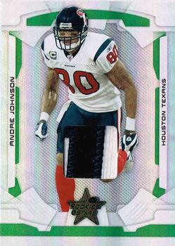 2008 Leaf Rookies & Stars - Materials Emerald Prime #38 Andre Johnson Front