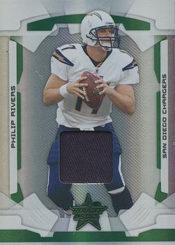 2008 Leaf Rookies & Stars - Materials Emerald Prime #78 Philip Rivers Front