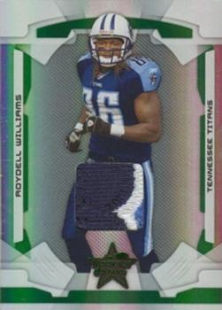 2008 Leaf Rookies & Stars - Materials Emerald Prime #96 Roydell Williams Front