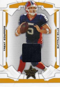 2008 Leaf Rookies & Stars - Materials Gold #10 Trent Edwards Front