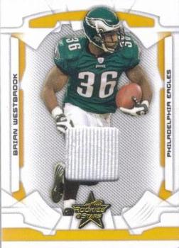 2008 Leaf Rookies & Stars - Materials Gold #73 Brian Westbrook Front
