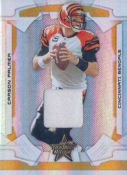 2008 Leaf Rookies & Stars - Materials Gold Longevity #19 Carson Palmer Front
