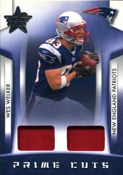 2008 Leaf Rookies & Stars - Prime Cuts Combos #PC-7 Wes Welker Front