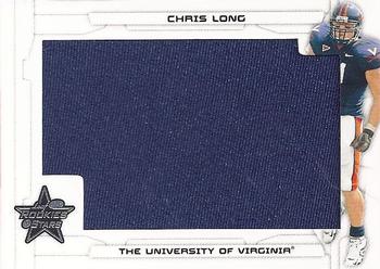 2008 Leaf Rookies & Stars - Rookie Jersey Jumbo Swatch College #208 Chris Long Front