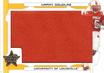 2008 Leaf Rookies & Stars - Rookie Jersey Jumbo Swatch College Gold #224 Harry Douglas Front