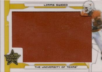 2008 Leaf Rookies & Stars - Rookie Jersey Jumbo Swatch College Gold #240 Limas Sweed Front