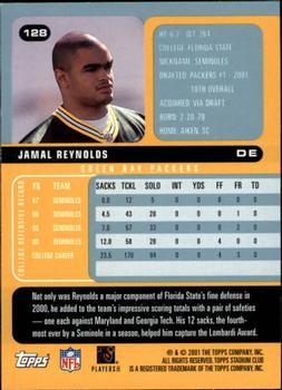 2001 Stadium Club #128 Jamal Reynolds Back