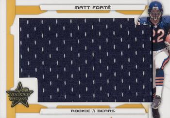 2008 Leaf Rookies & Stars - Rookie Jersey Jumbo Swatch Gold #244 Matt Forte Front