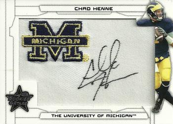 2008 Leaf Rookies & Stars - Rookie Patch Autographs College #206 Chad Henne Front