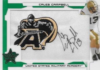 2008 Leaf Rookies & Stars - Rookie Patch Autographs College Emerald #205 Caleb Campbell Front