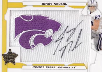 2008 Leaf Rookies & Stars - Rookie Patch Autographs College Gold #233 Jordy Nelson Front