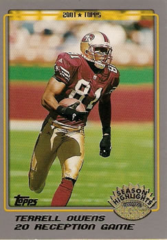 2001 Topps #281 Terrell Owens Front