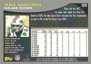 2001 Topps #125 Trace Armstrong Back
