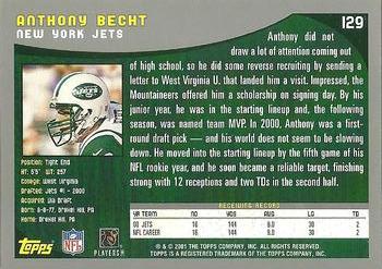 2001 Topps #129 Anthony Becht Back