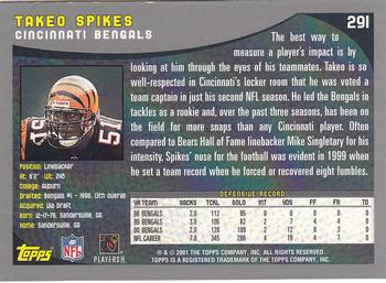 2001 Topps #291 Takeo Spikes Back
