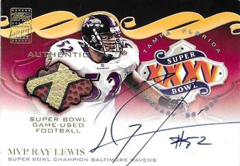 2001 Topps #SBMVP Ray Lewis Front