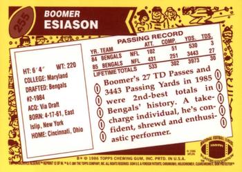 2001 Topps Archives Reserve #12 Boomer Esiason Back