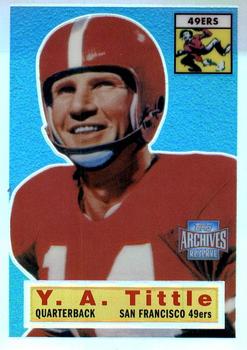 2001 Topps Archives Reserve #81 Y.A. Tittle Front
