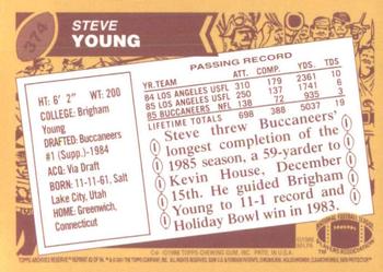 2001 Topps Archives Reserve #83 Steve Young Back