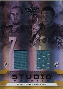 2008 Leaf Rookies & Stars - Studio Rookies Combos Materials #SRC-8 Chad Henne / Jake Long Front