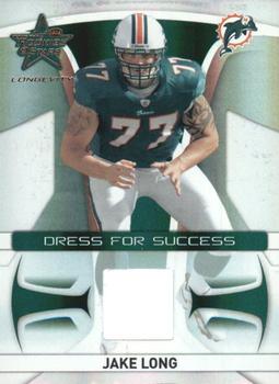 2008 Leaf Rookies & Stars Longevity - Dress for Success Jerseys #DS-1 Jake Long Front